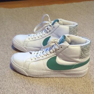 Nike SB Zoom Blazer Mid Prime White Bicoastal  Size 5 CJ6983-100